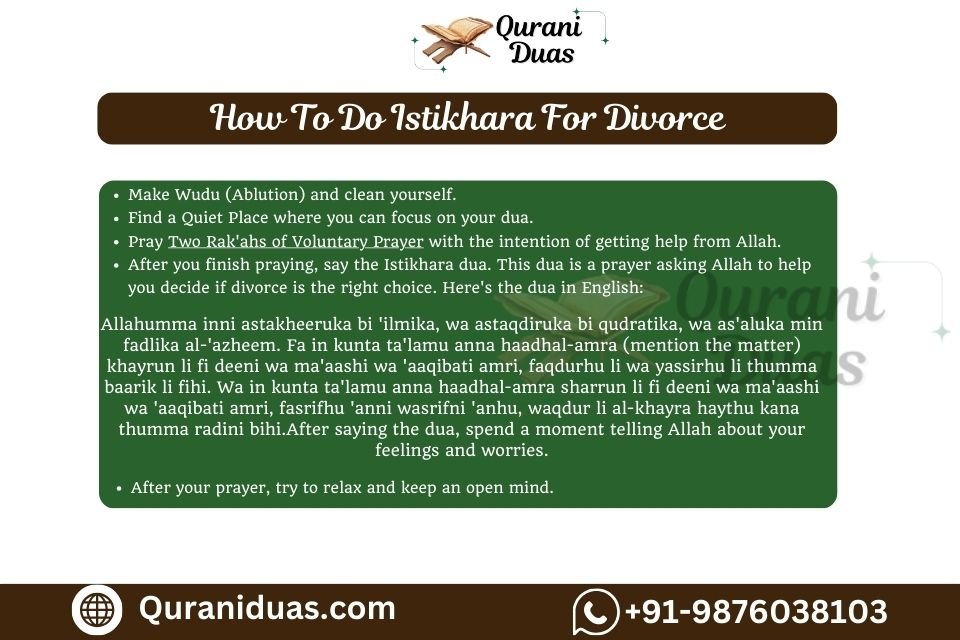 How To Do Istikhara For Divorce