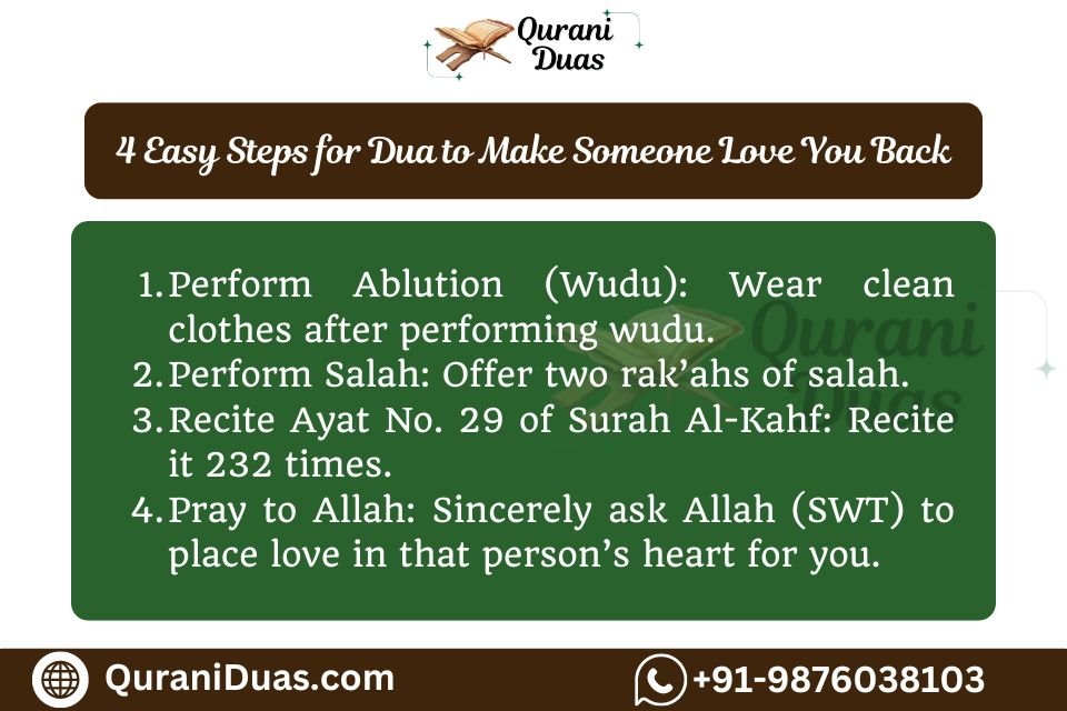 4 Easy Steps for Dua to Make Someone Love You Back